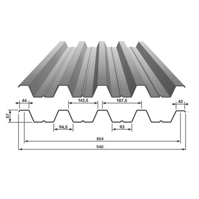 DX52D+Z Galvanized Steel Roofing Sheets Corrugation