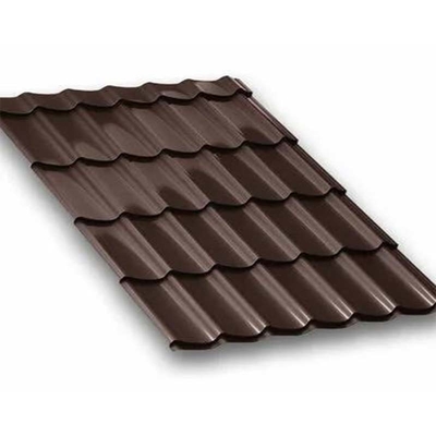 Brown Color Coated Steel Roof Sheet PPGI PPGL