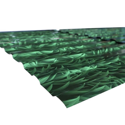 Grass Patterned Color Coated Steel Roof Sheet For Construction Site Fence